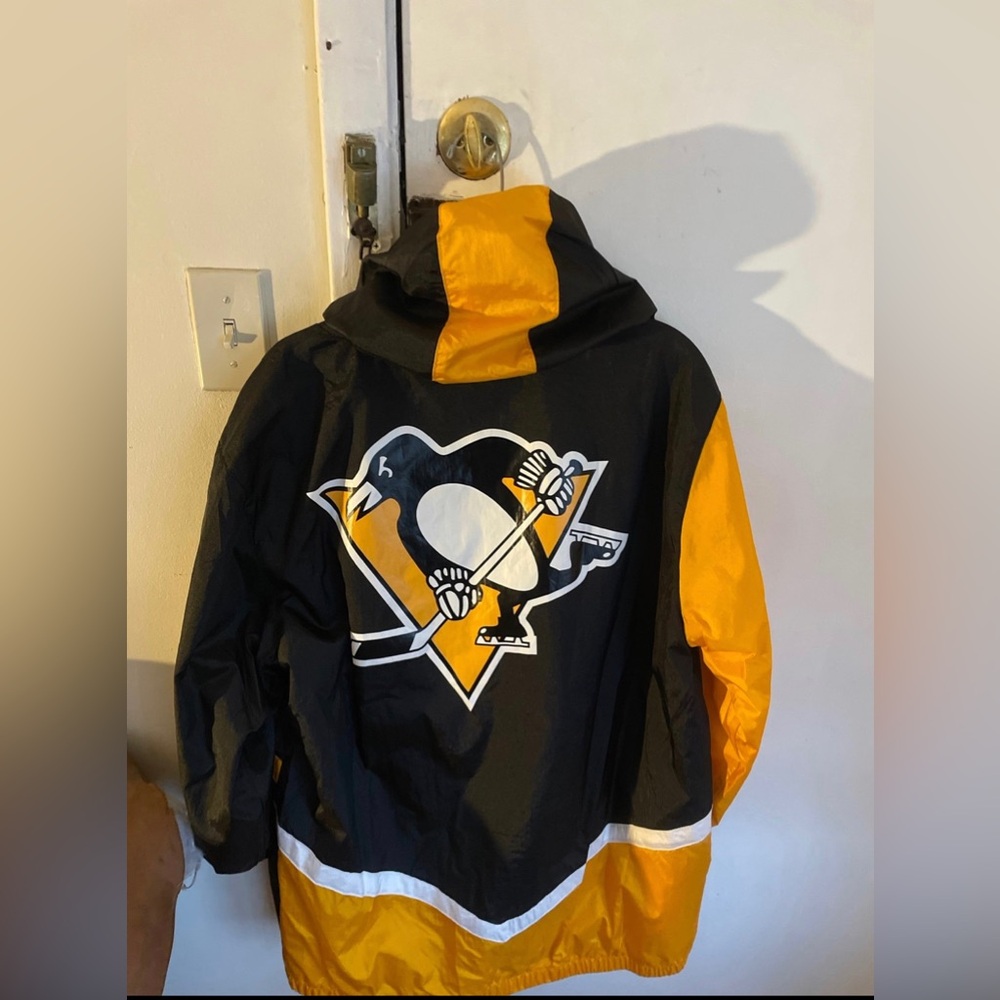 Pittsburgh Penguins Mitchell & Ness NHL men’s FZ windbreaker L